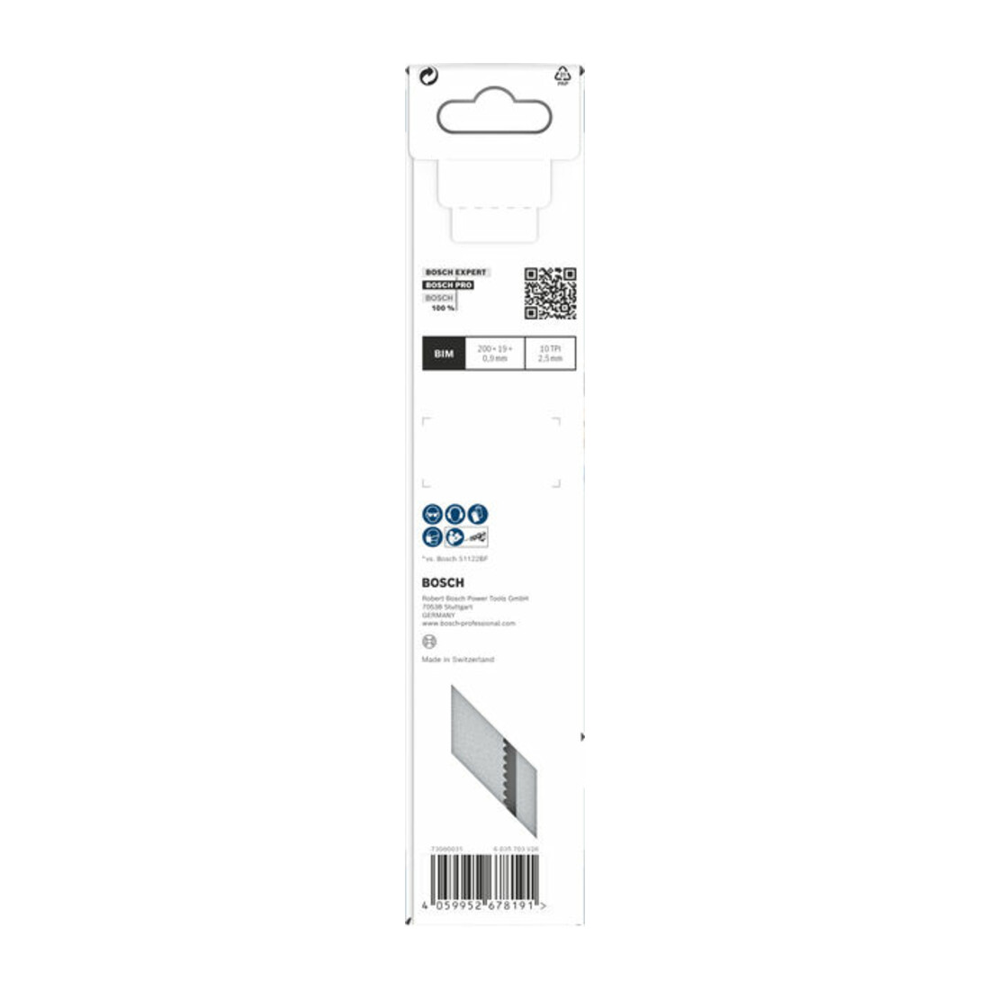 Bosch PRO Pallet Repair fast S1022HFR Säbelsägeblatt, 0,9 x 19 x 200 mm, 5-tlg.
