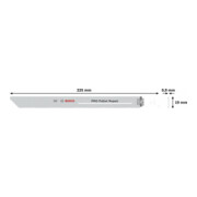 Bosch PRO Pallet Repair S1132VFR Säbelsägeblatt, 0,9 x 19 x 225 mm, 5-tlg.-4