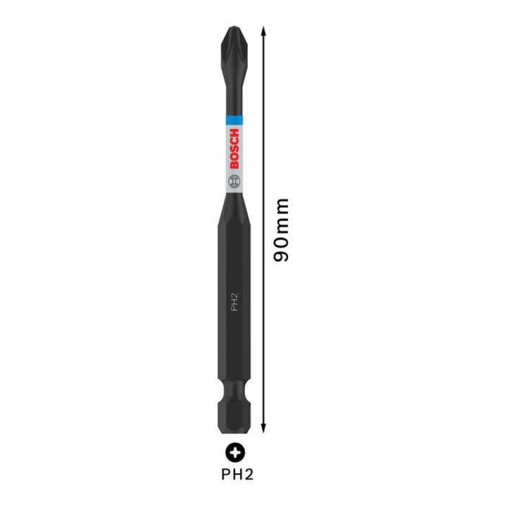 Bosch PRO Phillips Impact Bit, PH2, 90 mm
