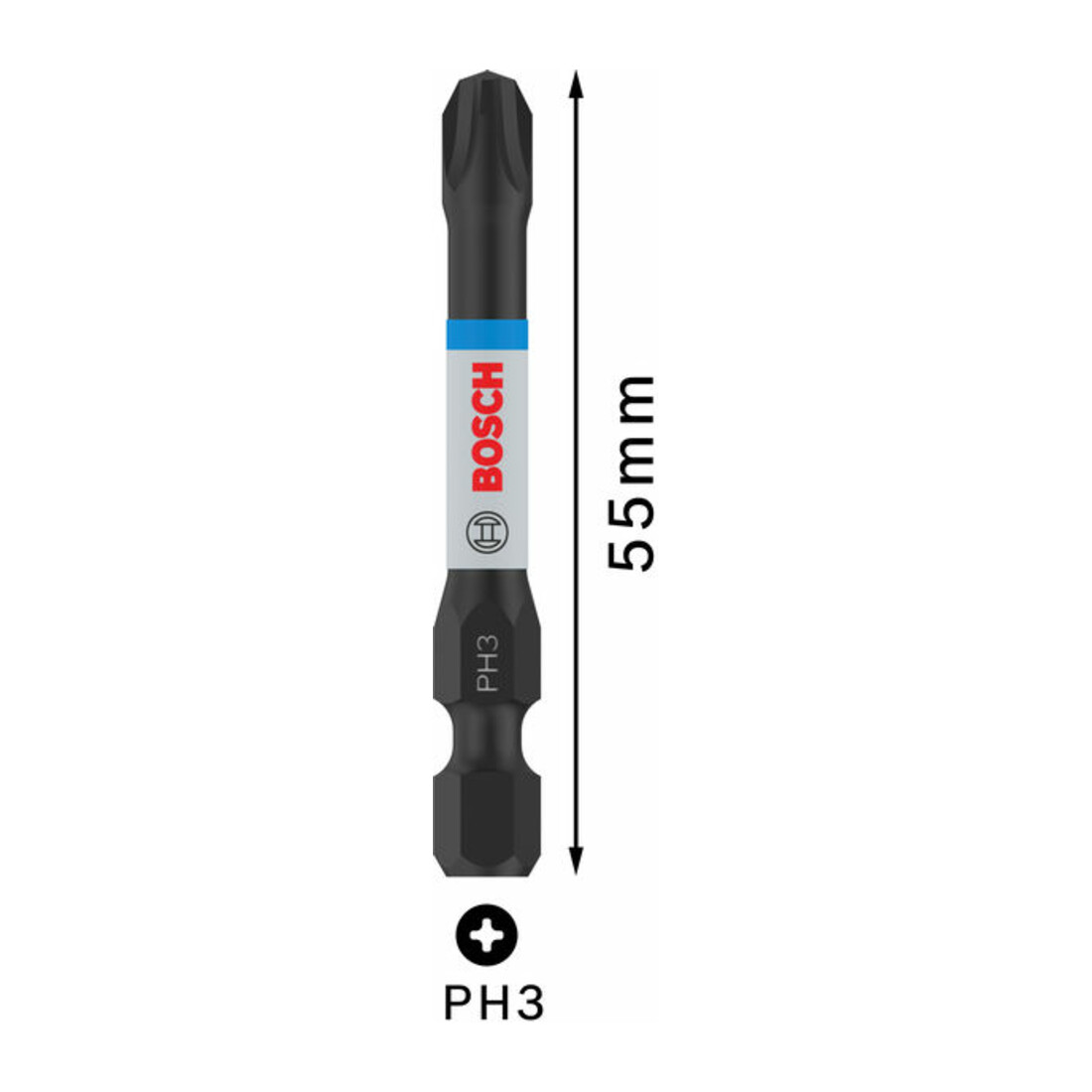 Bosch PRO Phillips Impact Bit, PH3, 55 mm, 2-tlg.