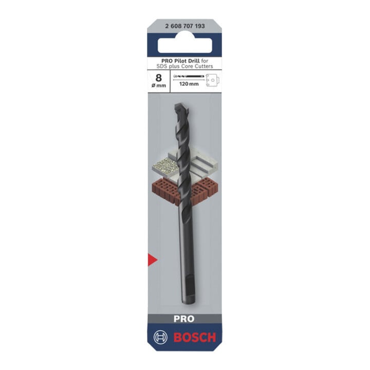Bosch PRO Pilot Drill for SDS plus Core Cutter, 8 x 120 mm