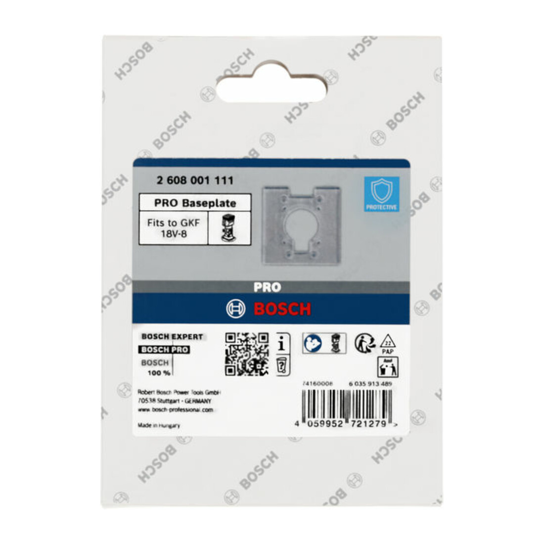 Bosch PRO Plaque de base, carrée, 7 x 96 x 96 mm