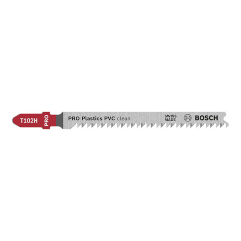 Bosch PRO Plastics Lame de scie sauteuse T102H PVC, 100 mm, 2 pcs