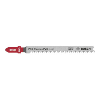 Bosch PRO Plastics PVC clean T102H Stichsägeblatt, 100 mm, 2-tlg.