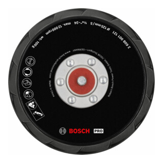 Bosch PRO Plateau de polissage, 125 mm, GPX 12V-125