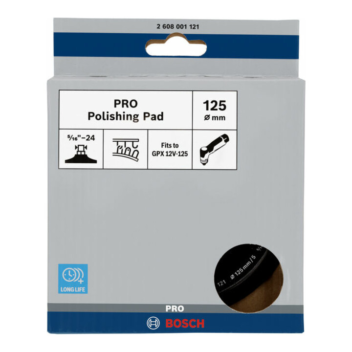 Bosch PRO Polierteller, 125 mm, GPX 12V-125