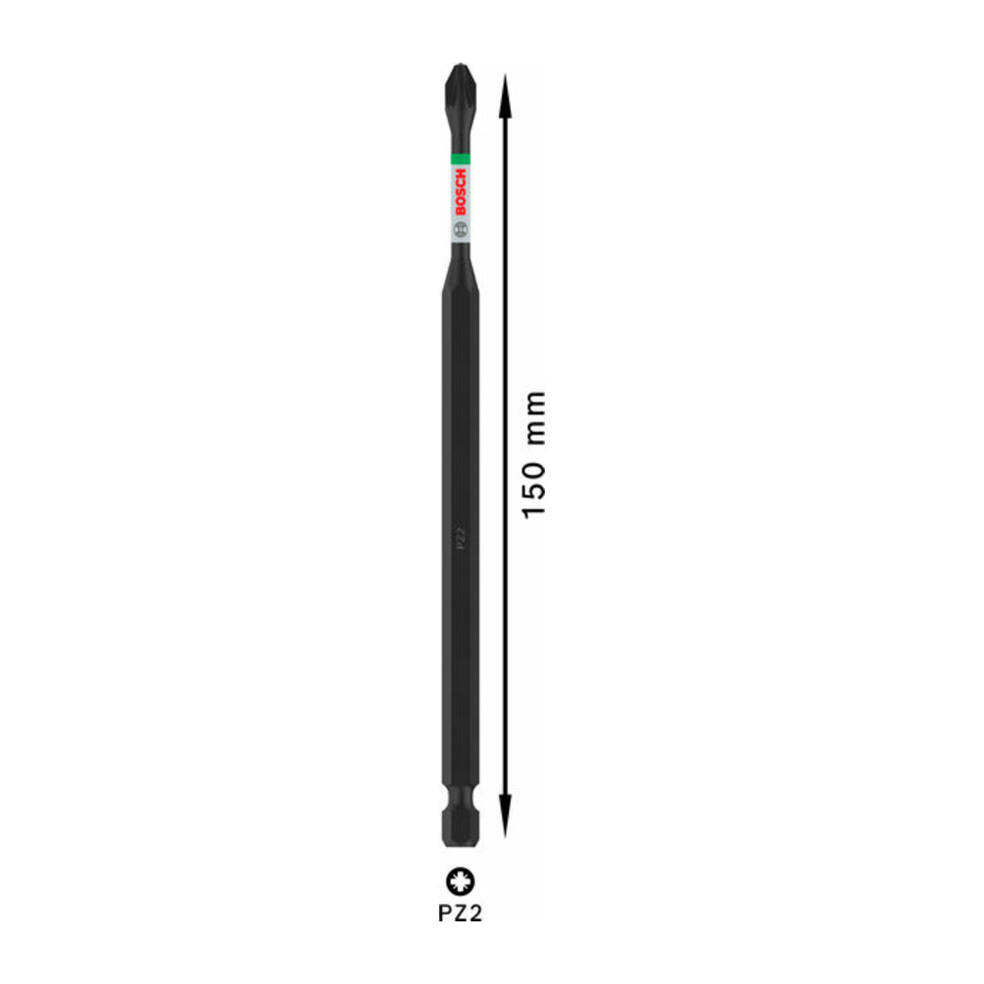 Bosch PRO Pozidriv Impact Bit, PZ2, 150 mm