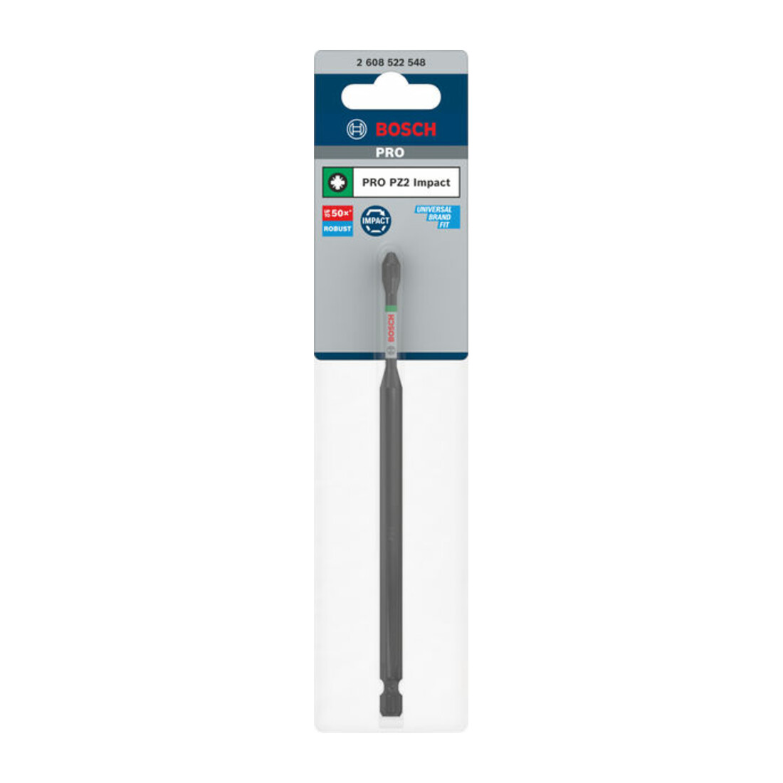 Bosch PRO Pozidriv Impact Bit, PZ2, 150 mm