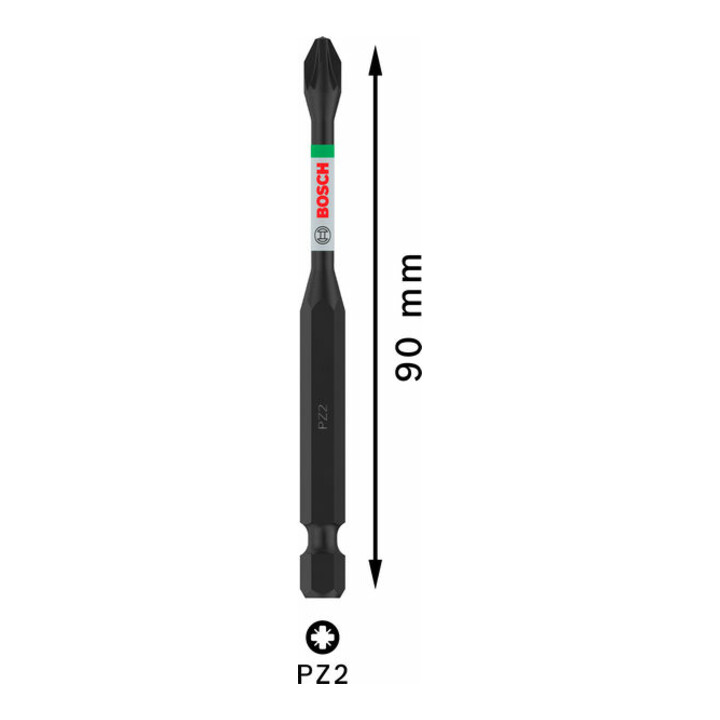 Bosch PRO Pozidriv Impact Bit, PZ2, 90 mm