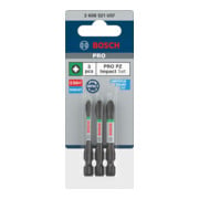 Bosch PRO Pozidriv Impact Bit Set, PZ1, PZ2, PZ3, 55 mm, 3-tlg.-2