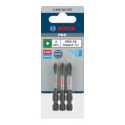 Bosch PRO Pozidriv Impact Bit Set, PZ1, PZ2, PZ3, 55 mm, 3-tlg.-5