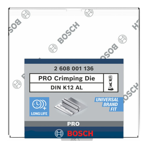Bosch PRO Presseinsatz, DIN K12 AL, 16/25 mm², Aluminiume
