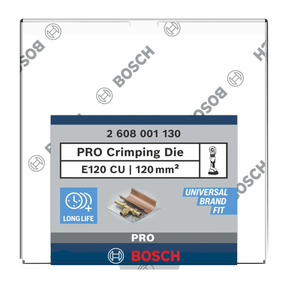 Bosch PRO Presseinsatz, E120 CU, 120 mm², Kupfere