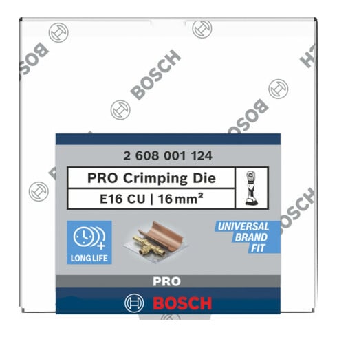 Bosch PRO Presseinsatz, E16 CU, 16 mm², cuivre