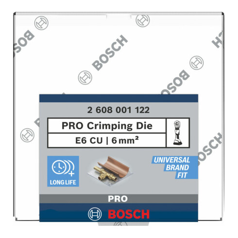Bosch PRO Presseinsatz, E6 CU, 6 mm², Kupfere