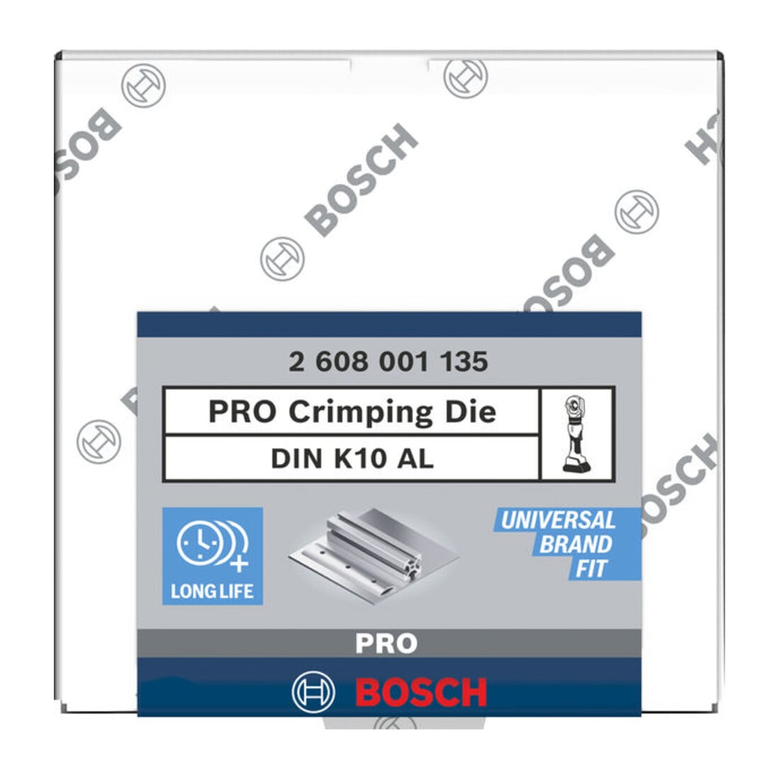Bosch PRO Presseinsatz, K10 AL, 10 mm², Aluminiume