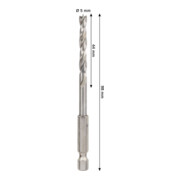 Bosch PRO Punta a spirale HSS per legno, 5x44x98 mm-4