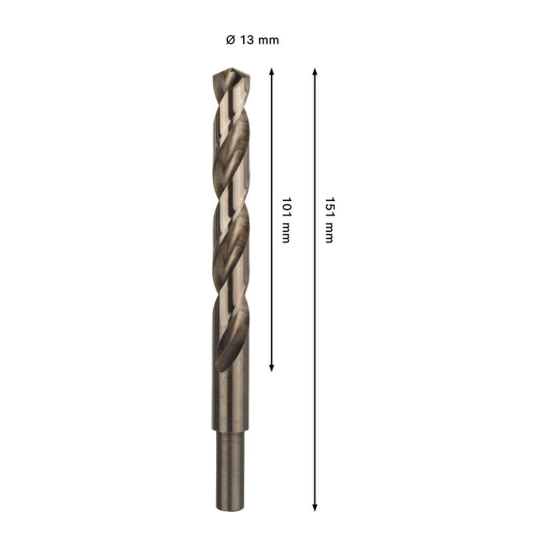 Bosch PRO Punta a spirale in acciaio inox HSS-Co, 13 x 101 x 152 mm