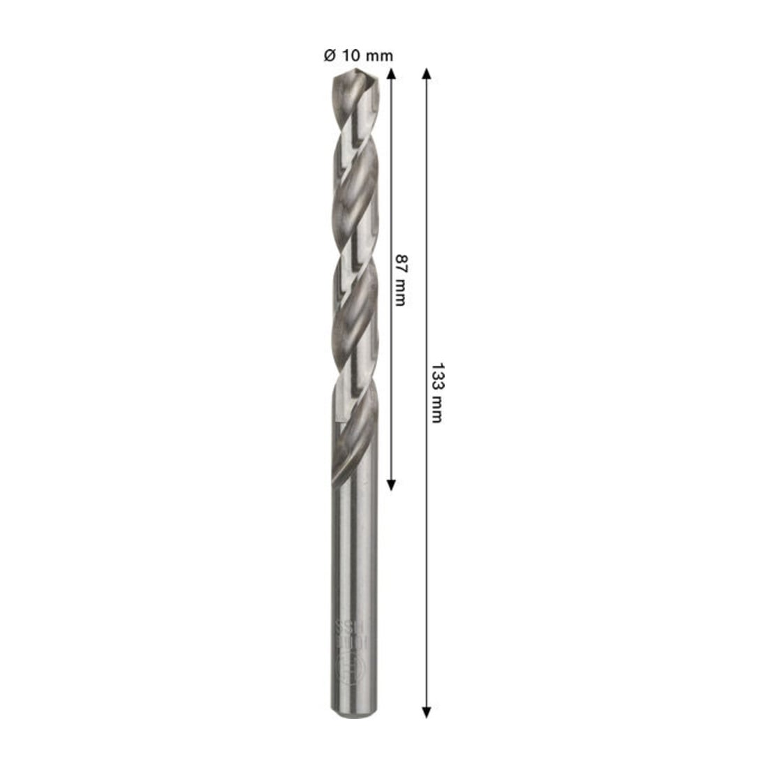 Bosch PRO Punta a spirale in metallo HSS-G, 10 x 87 x 133 mm