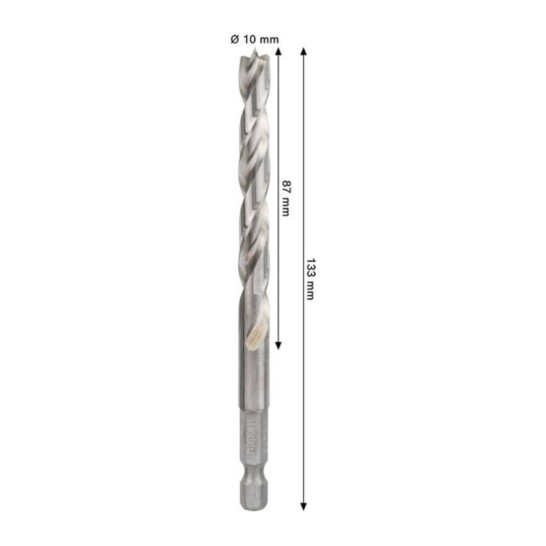 Bosch PRO Punta a spirale per legno HSS, 10x87x133 mm