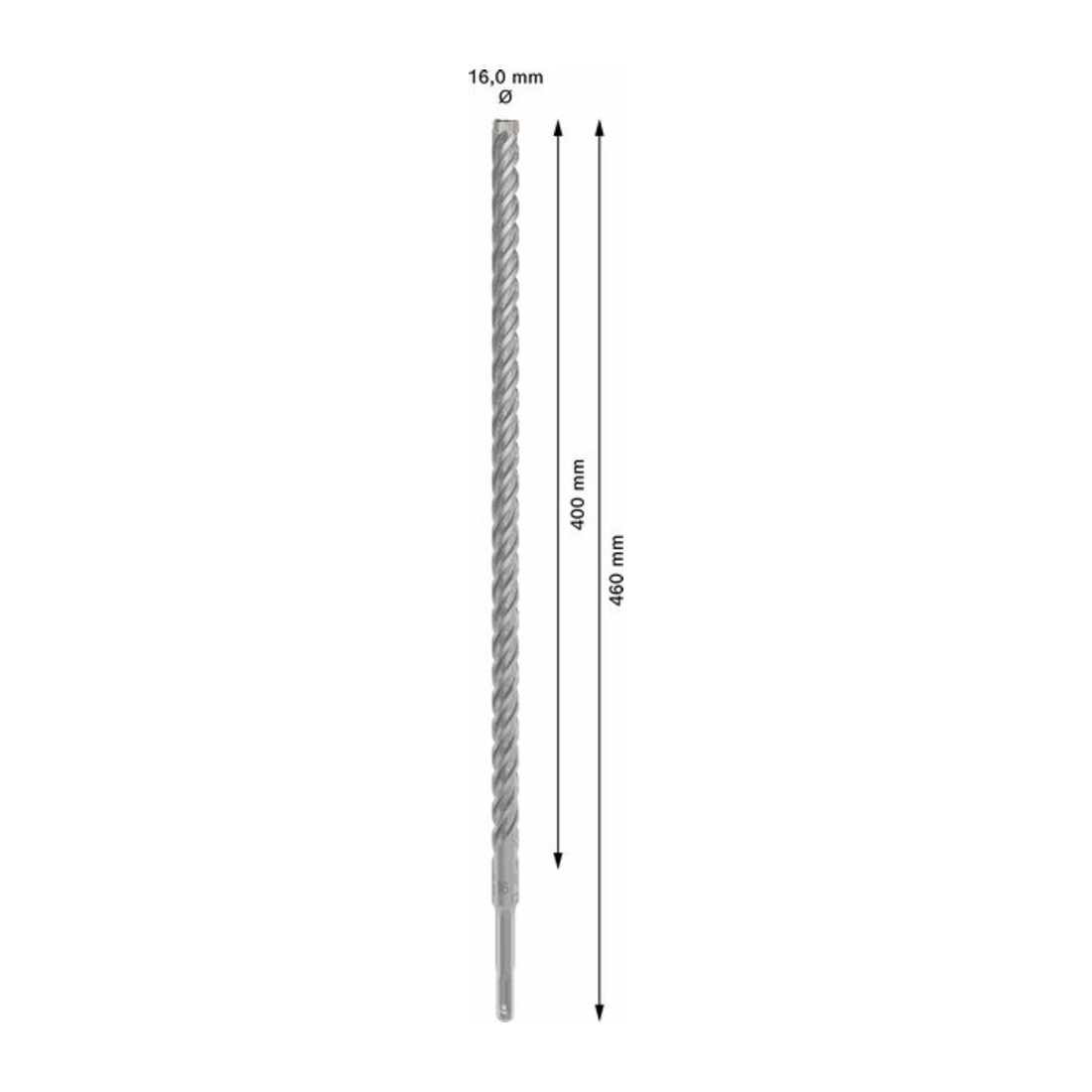 Bosch PRO Punta da trapano SDS plus-5X, 16 x 400 x 460 mm