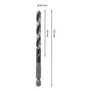 Bosch PRO Punta elicoidale a impatto in metallo HSS-G, 6,5 x 63 x 107 mm-4