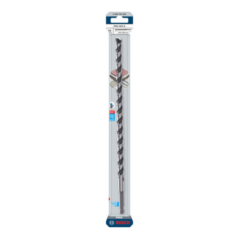 Bosch PRO Punta HEX-5, 12 x 250 x 300 mm