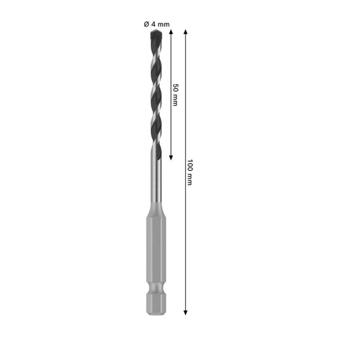 Bosch PRO Punta HEX-5, 4 x 50 x 100 mm