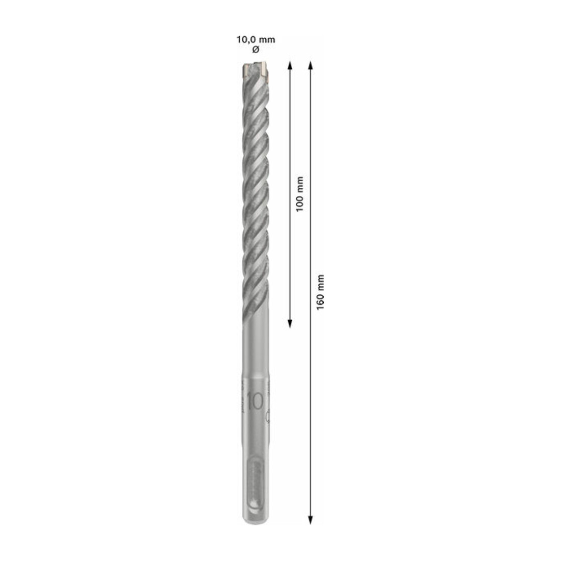 Bosch PRO Punta per martello SDS plus-5X, 10 x 100 x 160 mm