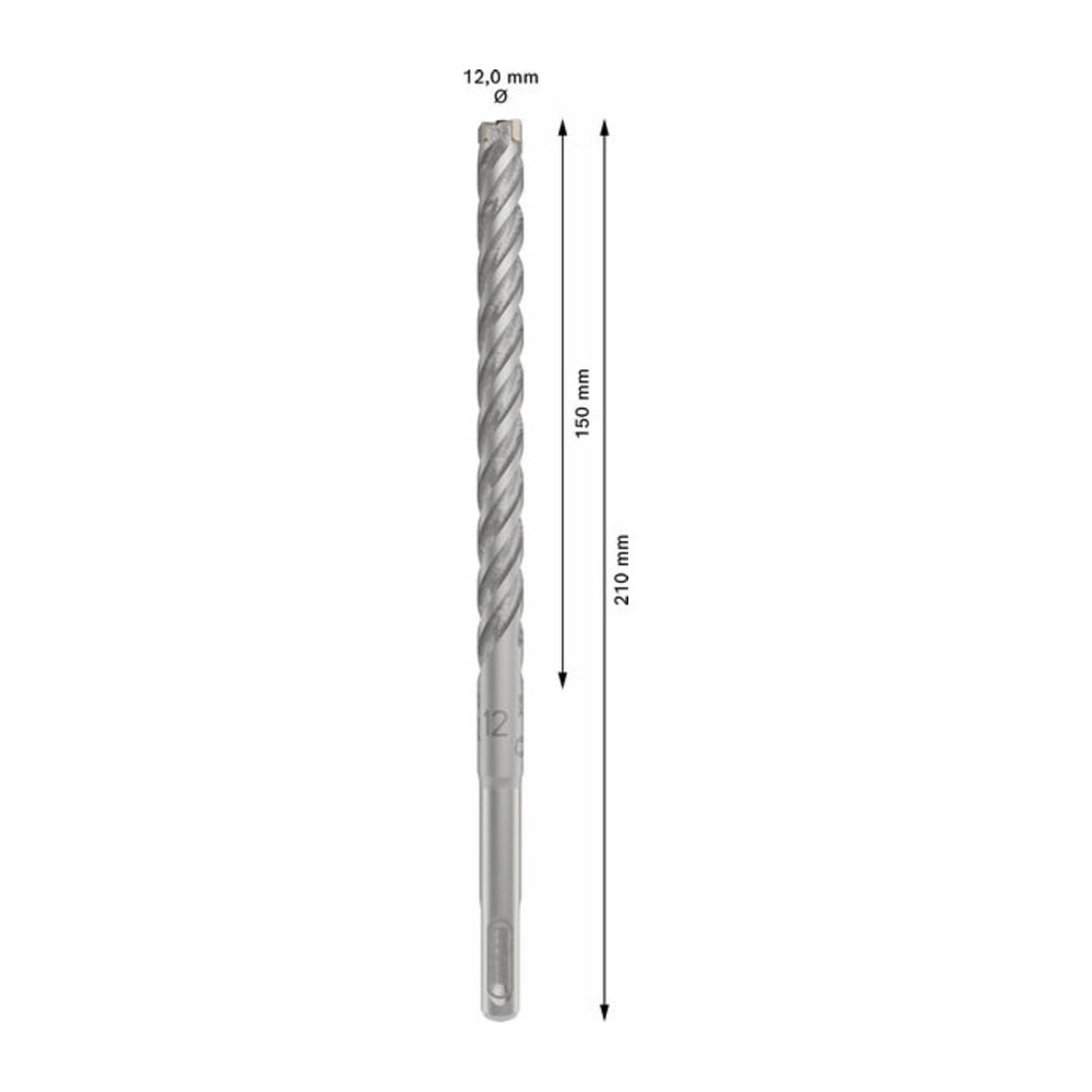 Bosch PRO Punta per martello SDS plus-5X, 12 x 150 x 210 mm