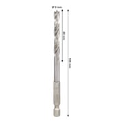 Bosch PRO Punte a spirale HSS per legno, 6x49x105 mm-4