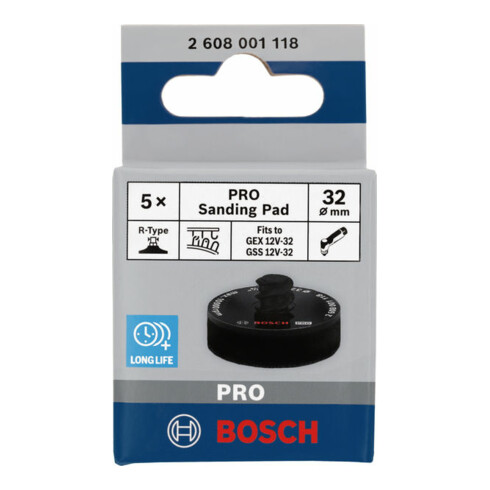 Bosch PRO Schleifteller, 32 mm, Klett