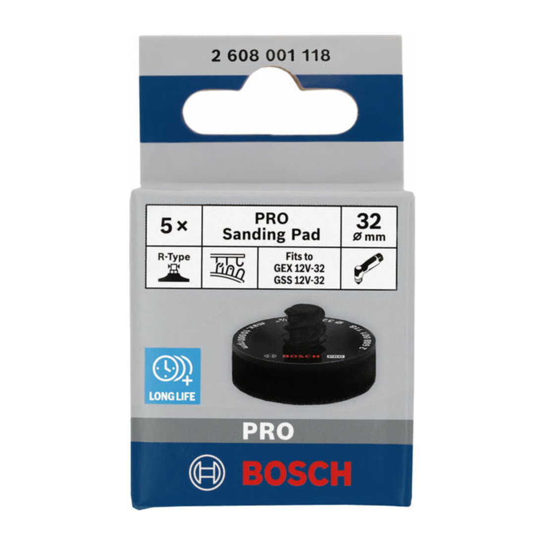 Bosch PRO Schleifteller, 32 mm, Klett