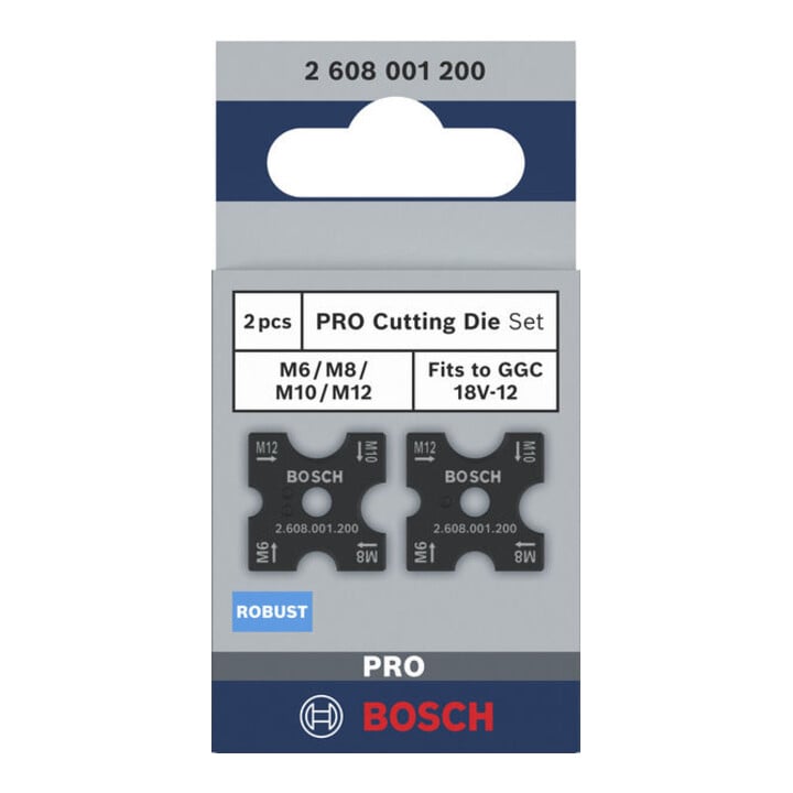 Bosch PRO Schneidebacken Gewindestangenschneider Set, für M6, M8, M10, M12
