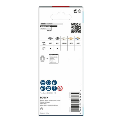 Bosch PRO Scie-cloche Multi-matériaux PC Plus, 68 mm, Set de démarrage, 5 pcs
