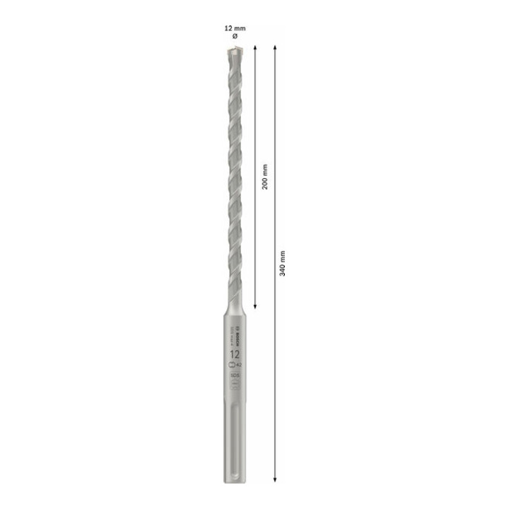 Bosch PRO SDS max-4 Hammerbohrer, 12 x 200 x 340 mm