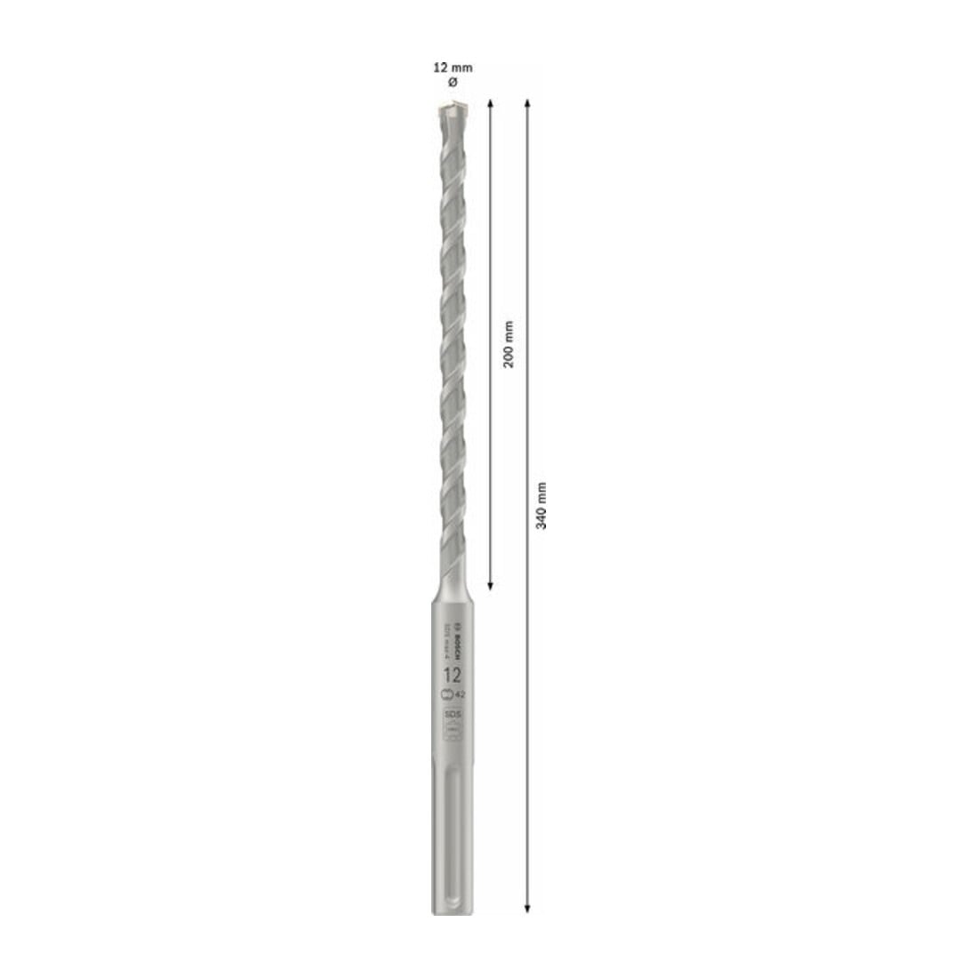 Bosch PRO SDS max-4 Hammerbohrer, 12 x 200 x 340 mm