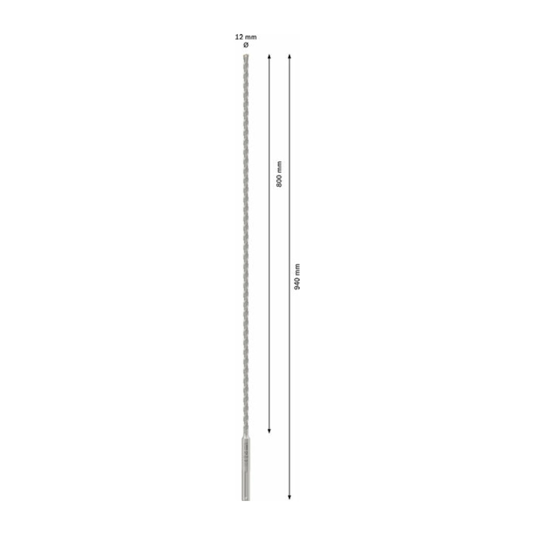 Bosch PRO SDS max-4 Hammerbohrer, 12 x 800 x 940 mm