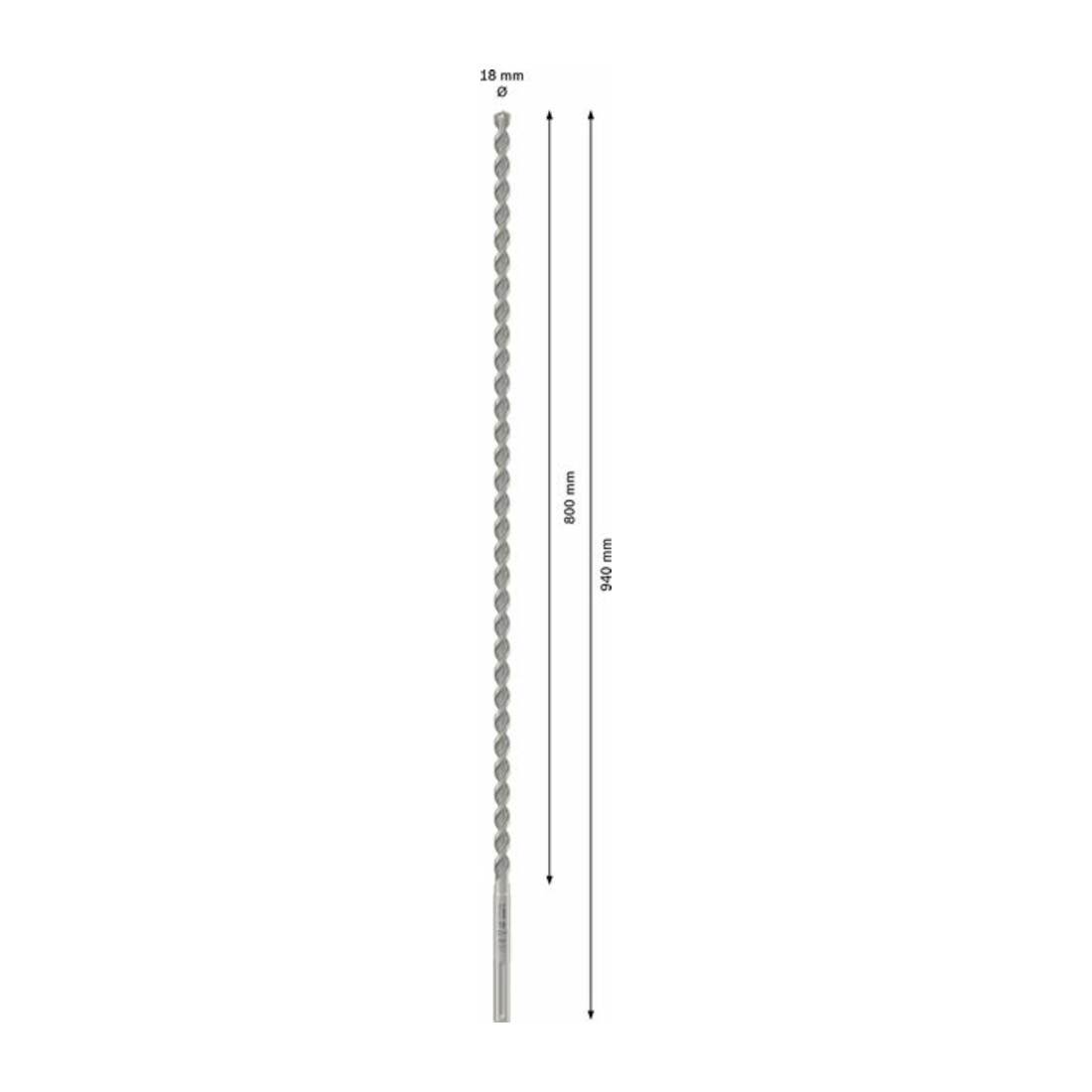 Bosch PRO SDS max-4 Hammerbohrer, 18 x 800 x 940 mm