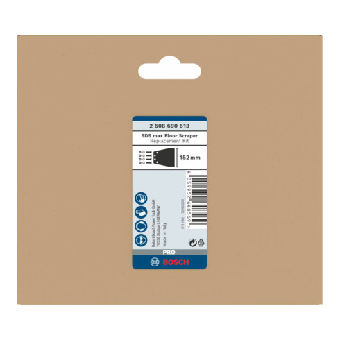 Bosch PRO SDS max Bodenschaber Ersatzset, 152 mm