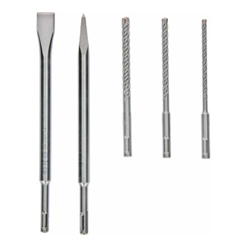 Bosch PRO SDS plus-4C Jeu de burins et forets, 5 pcs