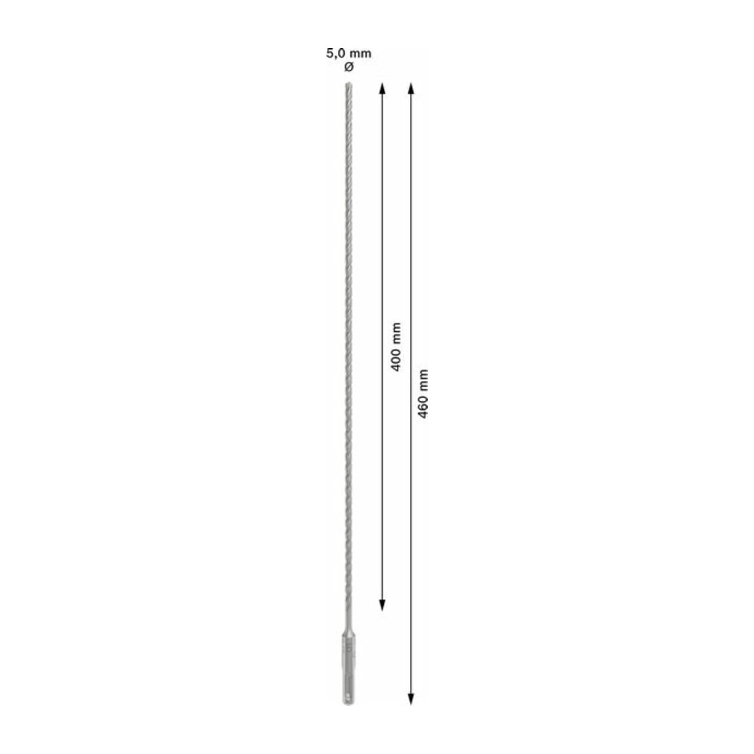 Bosch PRO SDS plus-5X Boorhamer, 5 x 400 x 460 mm