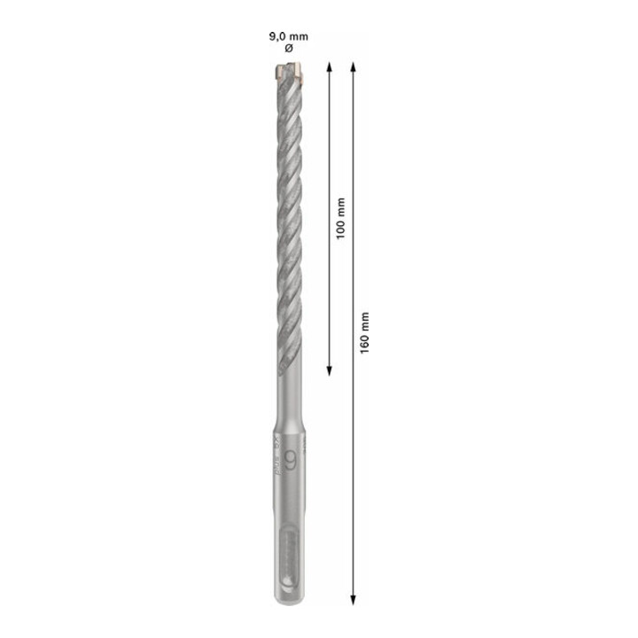 Bosch PRO SDS plus-5X boorhamer, 9 x 100 x 160 mm