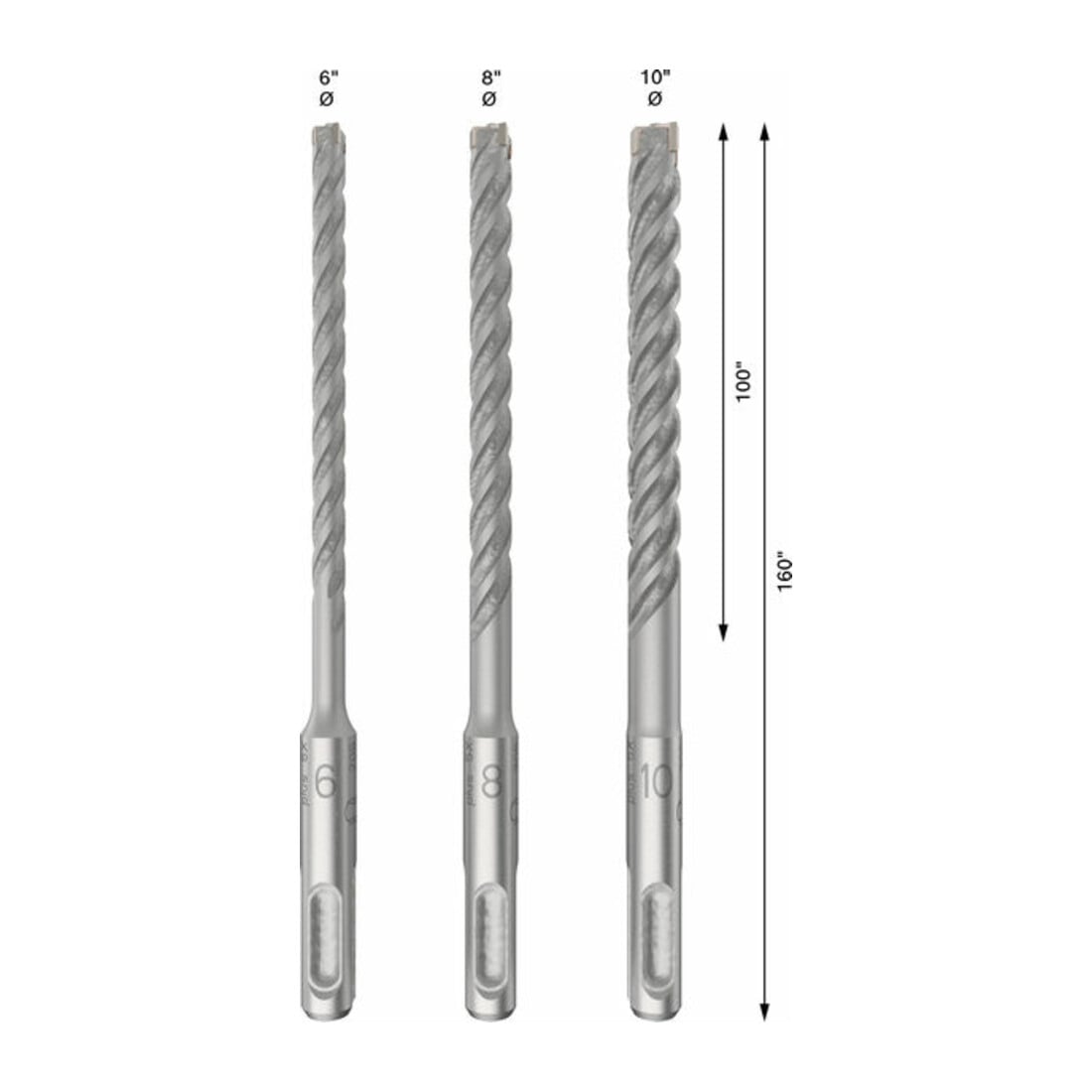 Bosch PRO SDS plus-5X hamerboorset, 6/8/10 mm, 3-delig