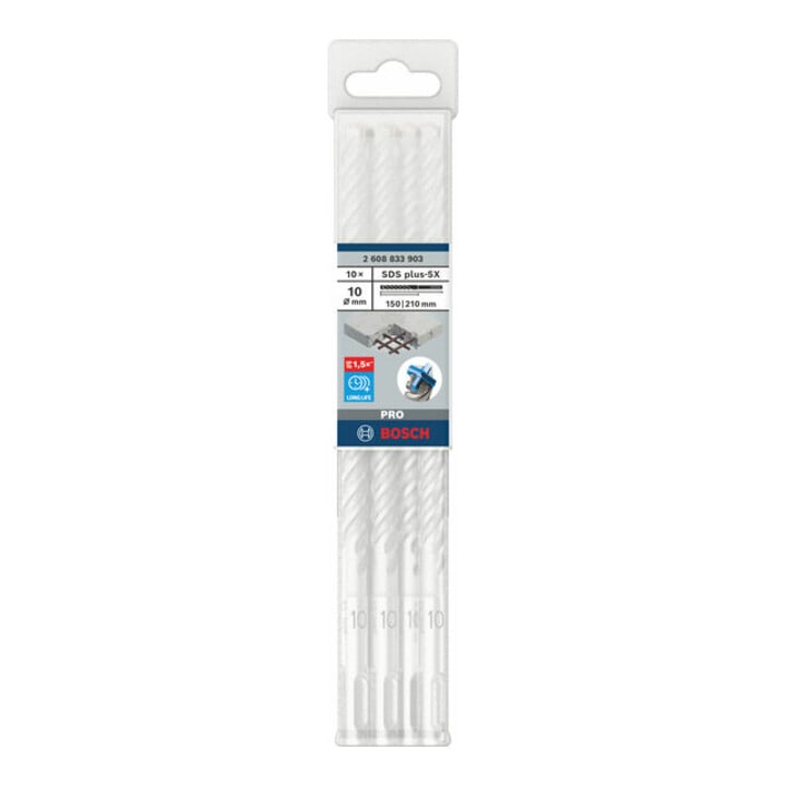 Bosch PRO SDS plus-5X Hammerbohrer, 10 x 150 x 210 mm, 10-tlg.