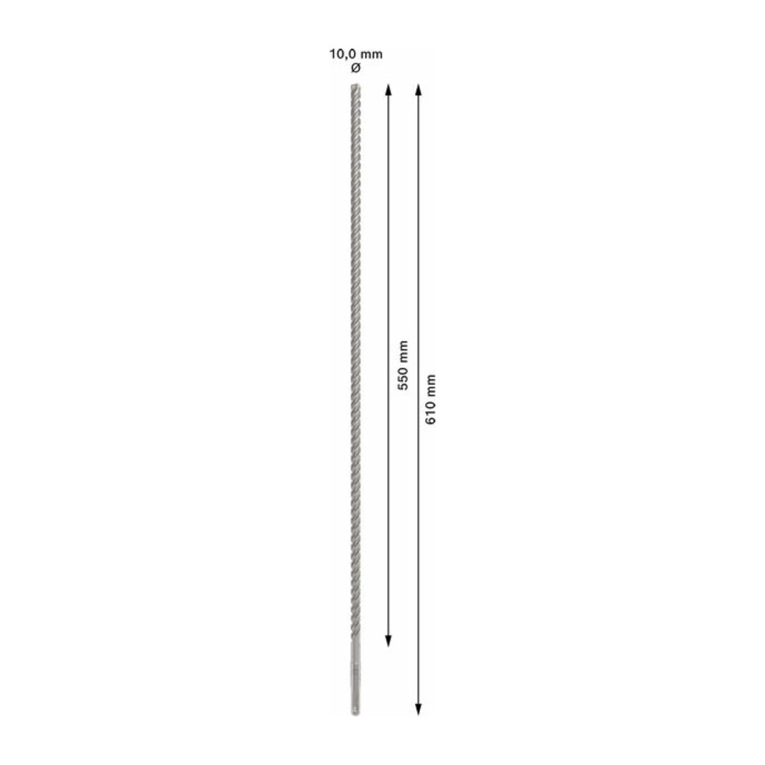 Bosch PRO SDS plus-5X Hammerbohrer, 10 x 550 x 610 mm