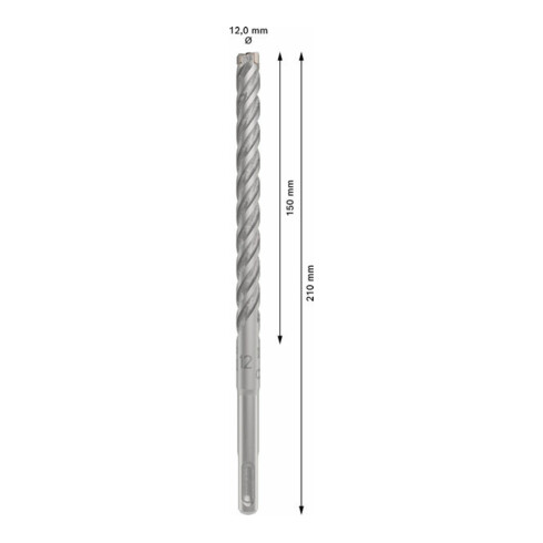 Bosch PRO SDS plus-5X Hammerbohrer, 12 x 150 x 210 mm