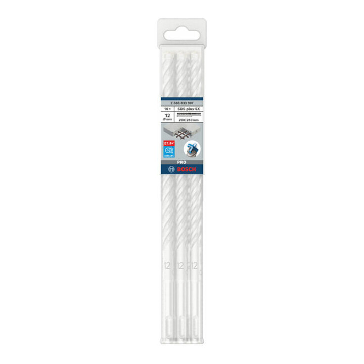 Bosch PRO SDS plus-5X Hammerbohrer, 12 x 200 x 260 mm, 10-tlg.