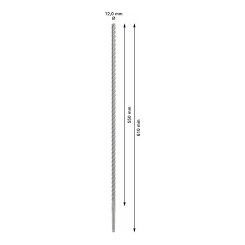 Bosch PRO SDS plus-5X Hammerbohrer, 12 x 550 x 610 mm
