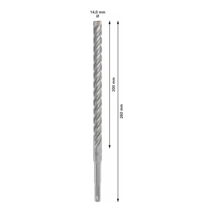 Bosch PRO SDS plus-5X Hammerbohrer, 14 x 200 x 260 mm